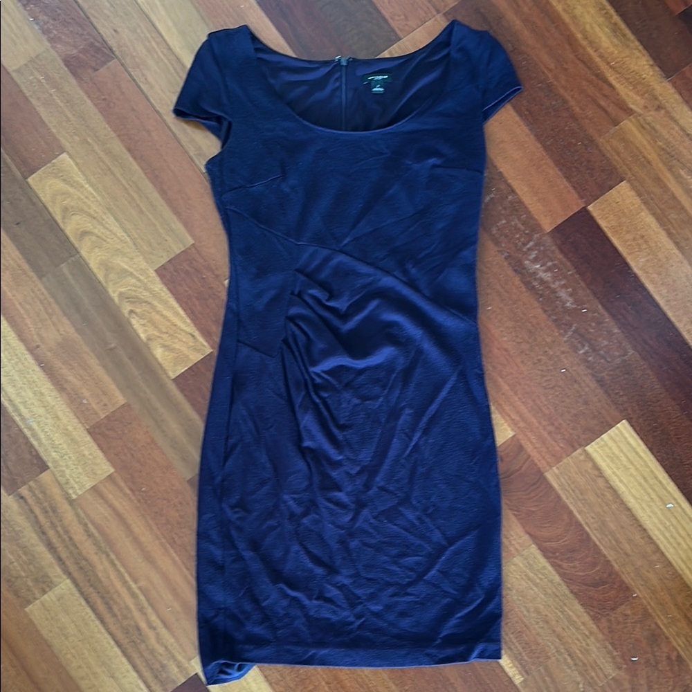 Ann Taylor Purple Mini Dress Scoop Neck Bodycon